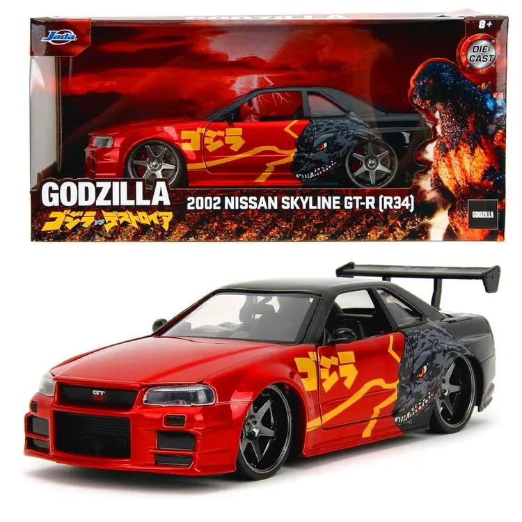 SİMBA JADA 3253024 2002 1:24 NİSSA SKYLINE GT-R (R34) DIE CAST METAL ARABA 8+