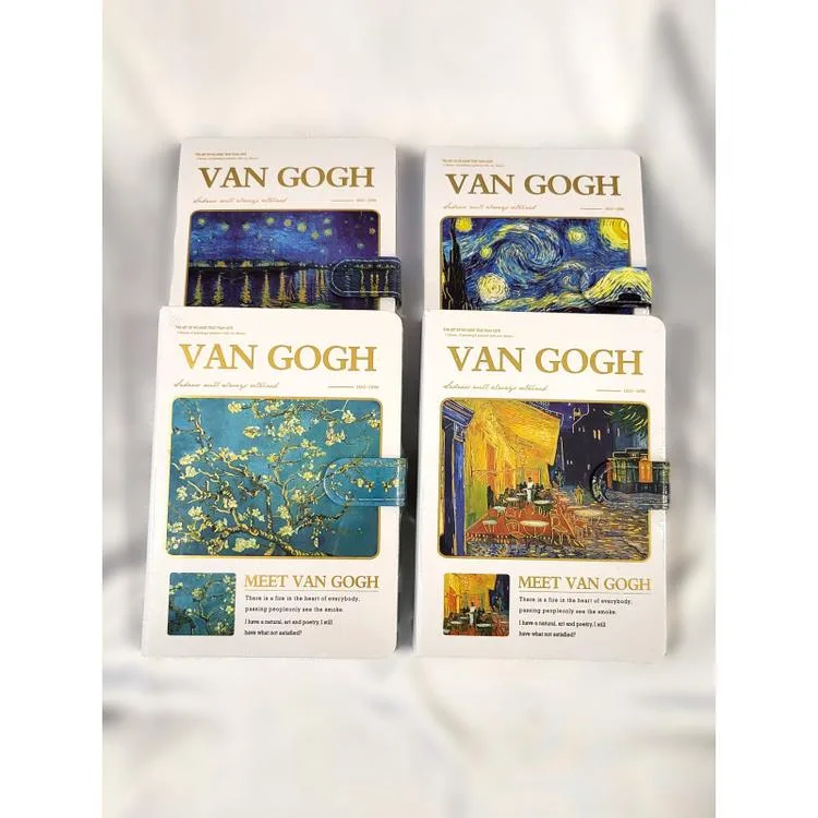 ODAK 8600-13 VAN GOGH MIKNATISLI SERT KAPAK ÇİZGİLİ DEFTER
