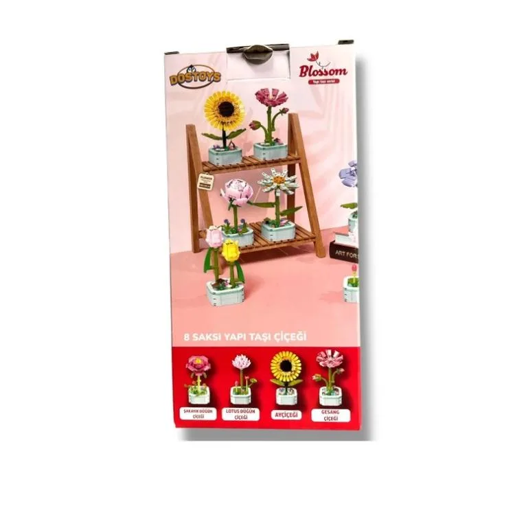 DOSTOYS 103-A4 BLOSSOM ÇİÇEK BLOK OYUNCAK ŞAKAYIK DÜĞÜN ÇİÇEĞİ