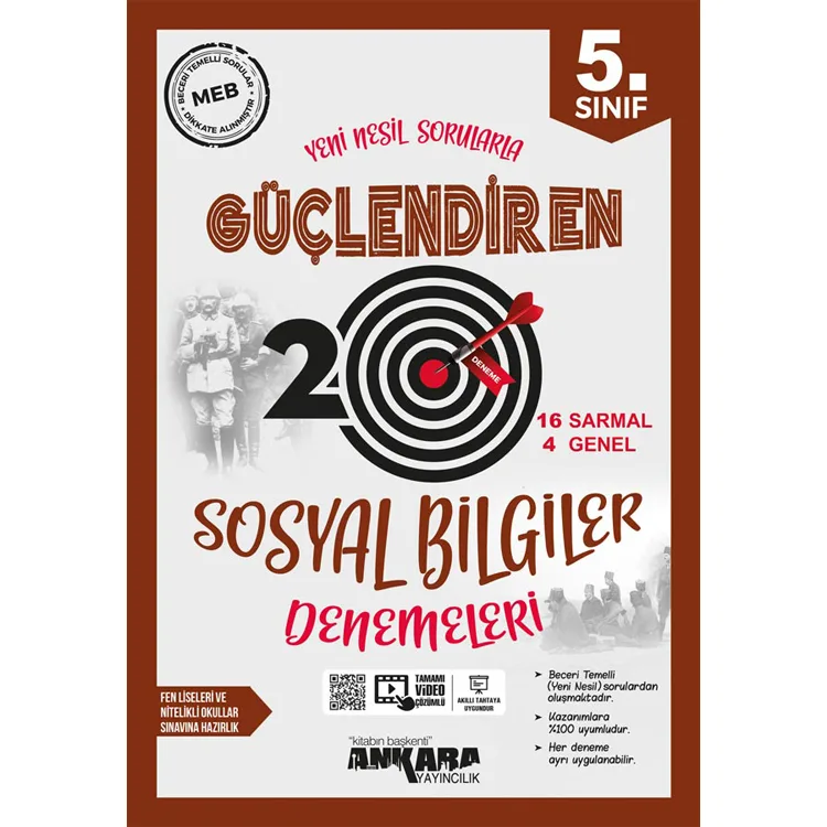 ANKARA 5.SINIF 20 GÜÇLENDİREN SOSYAL BİLGİLER DENEME