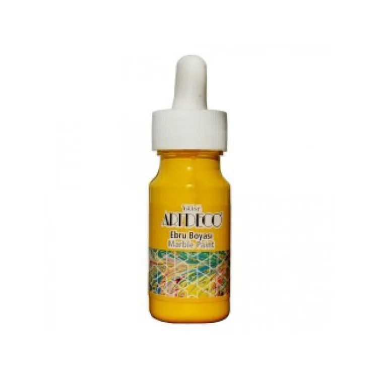 LİSANS ARTDECO EBRU BOYASI 30ML KOYU SARI