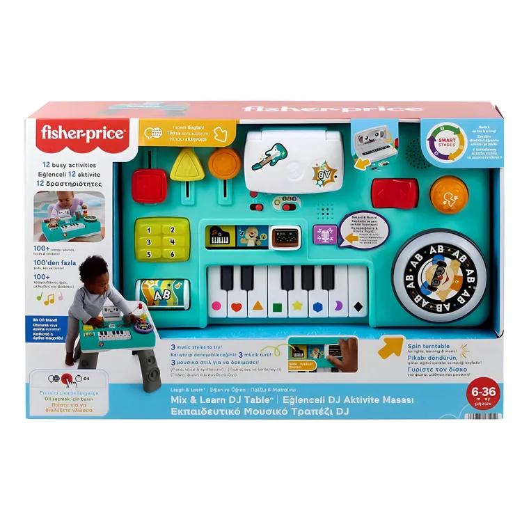 FISHER PRICE HRB61 EĞLENCELİ DJ AKTİVİTE MASASI 6-36M