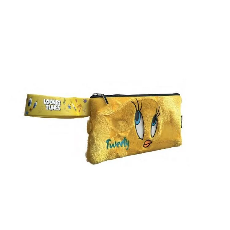 TMN 607376 LOONEY TUNES TWEETY TEK BÖLMELİ KALEM (EL) ÇANTASI 3008 SARI