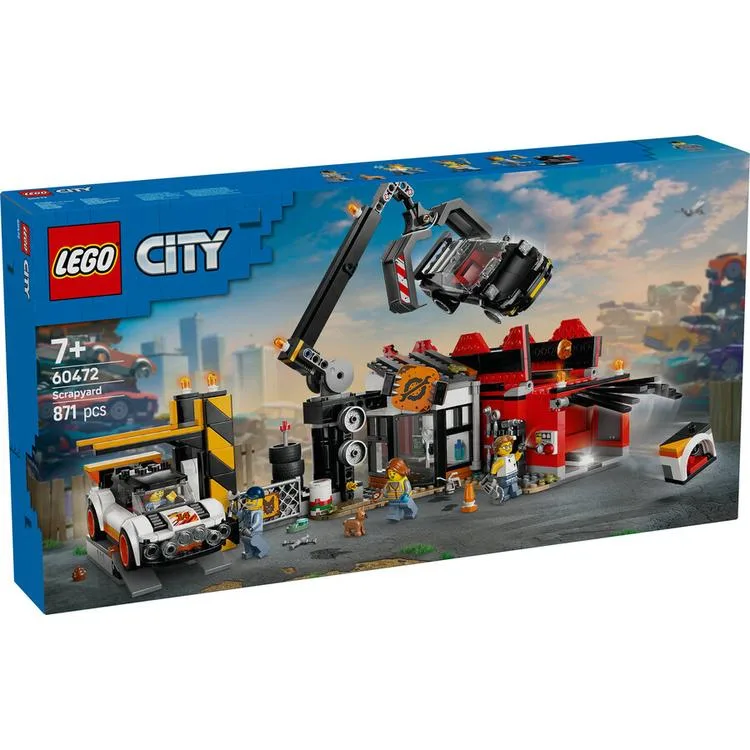 LEGO CITY 60472 HURDALIK VE ARABALAR 871 PARÇA 7+