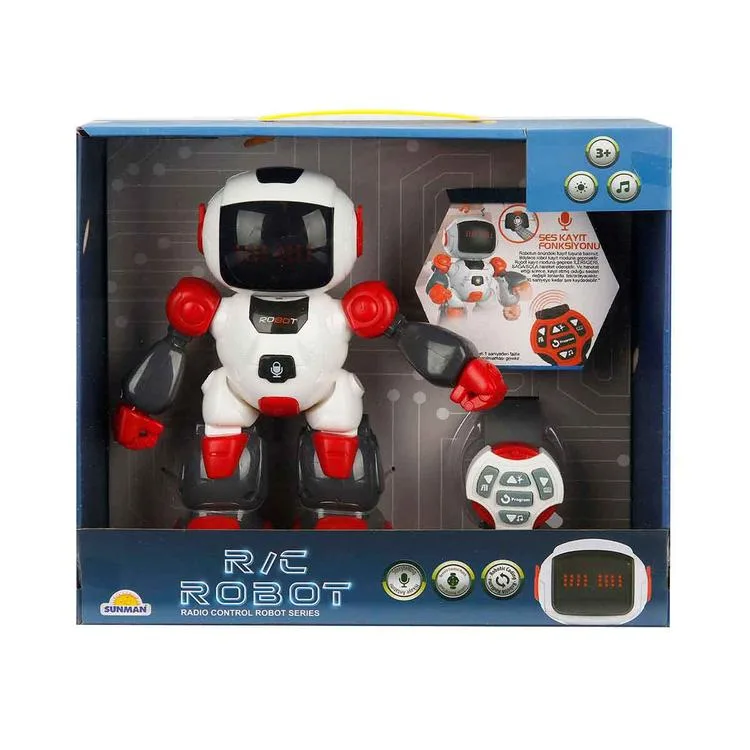 SUNMAN 616-1 KOL SAATLİ 24 CM SESLİ IŞIKLI ROBOT 3+