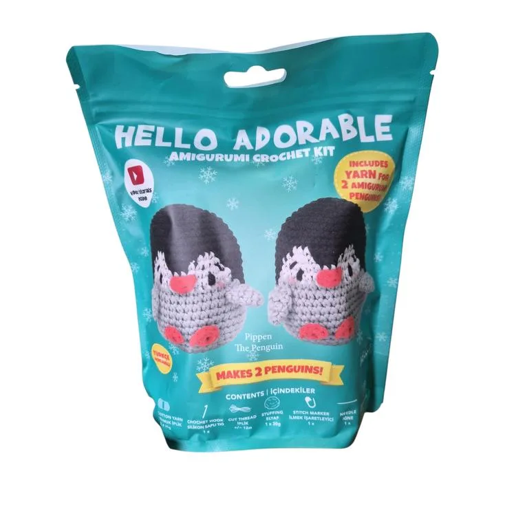 HELLO CRAFTS HC882 ADORABLE AMIGURUMI ÖRGÜ KİTİ - PIPPEN THE PENGUIN (1 SET)