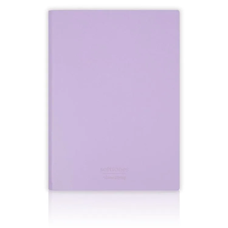 VICTORIA'S JOURNALS 1008 SOFTTONS ESNEK KAPAK 14.8x21cm A5 80gr. 128 YP.KREM ÇİZGİLİ DEFTER PASTEL LİLA