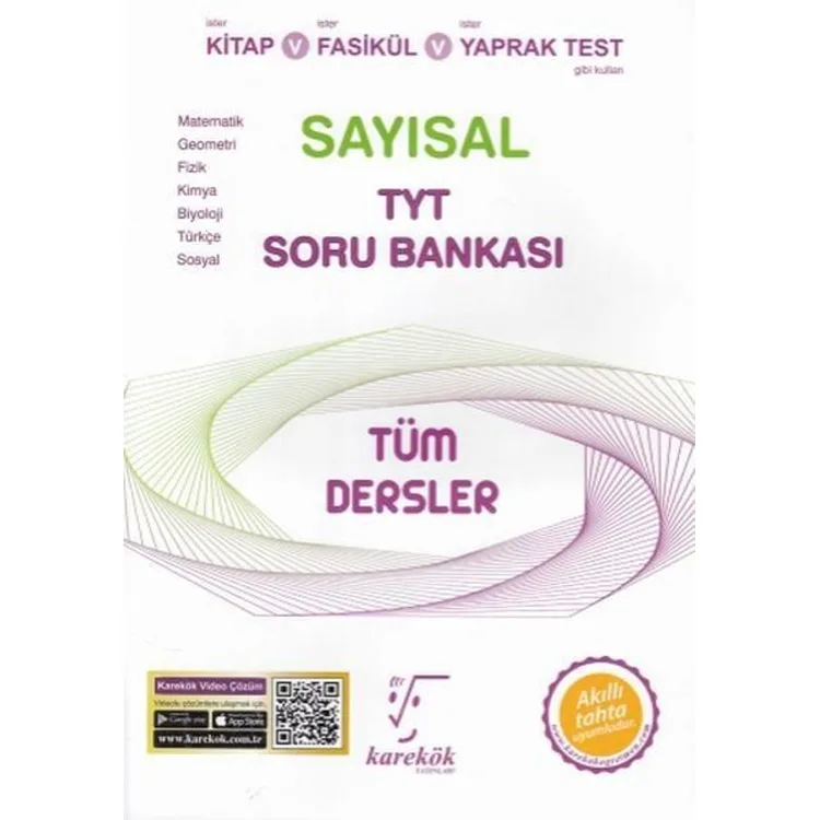 KAREKÖK TYT SAYISAL TÜM DERSLER SORU BANKASI