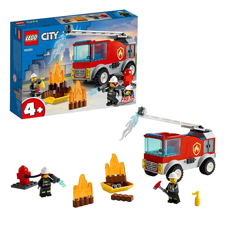 LEGO 60280 CITY FIRE LADDER TRUCK 88 PARÇA 4+