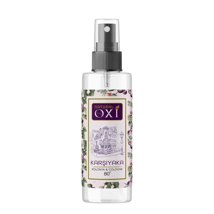 OXİ NATURAL PREMİUM 80° KOLONYA 150ML PET ŞİŞE KUTULU - KARŞIYAKA