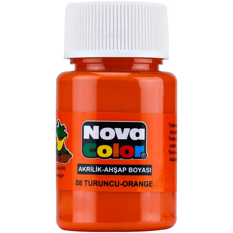 NOVA COLOR TURUNCU 30 CC ŞİŞE AKRİLİK BOYA