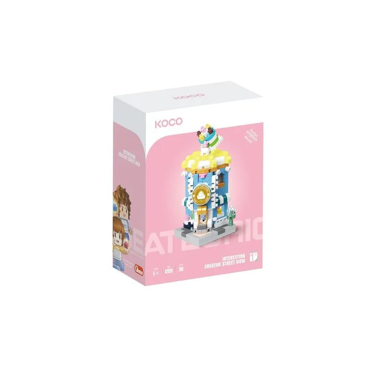 SUNMAN KOCO NO.02039 İLGİNÇ YARATICI SOKAK GÖRÜNÜMÜ/PASTA CAFE 1 - LEGO YAPIM SETİ 286 PARÇA 6+