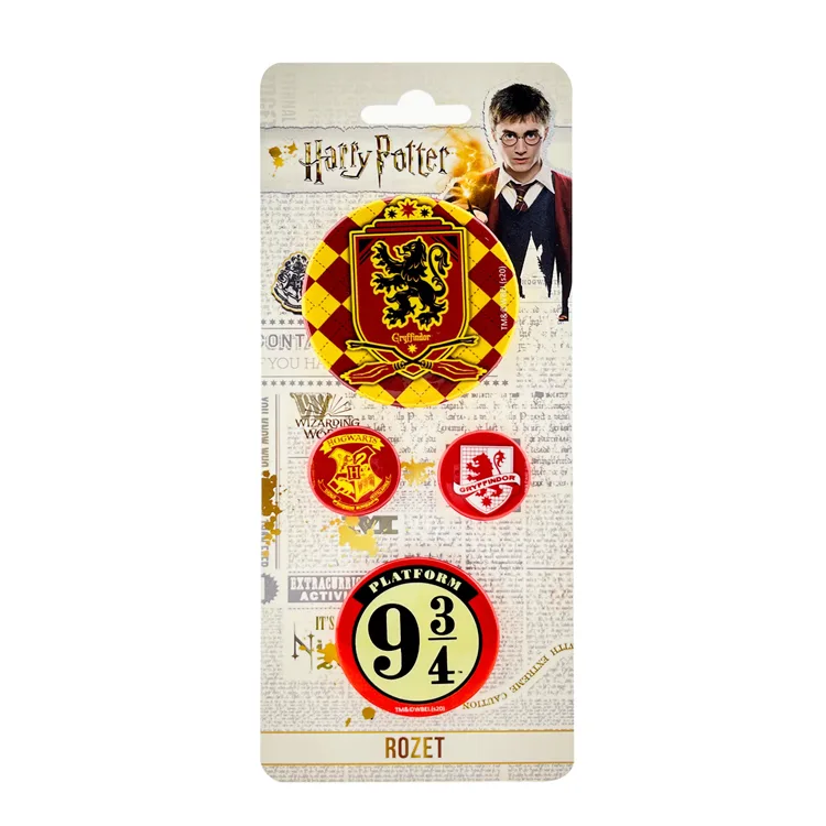 HARRY POTTER lLİSANSLI KARIŞIK BOY ROZET 4'LÜ