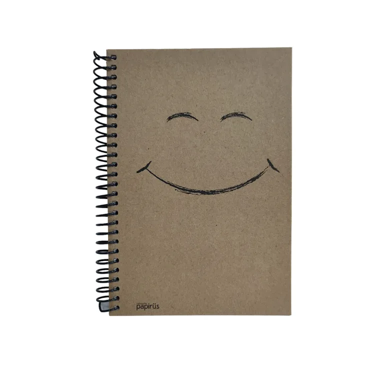 PAPİRÜS KRAFT SERT KAPAK SPİRALLİ 16X23 100YP. KARELİ DEFTER