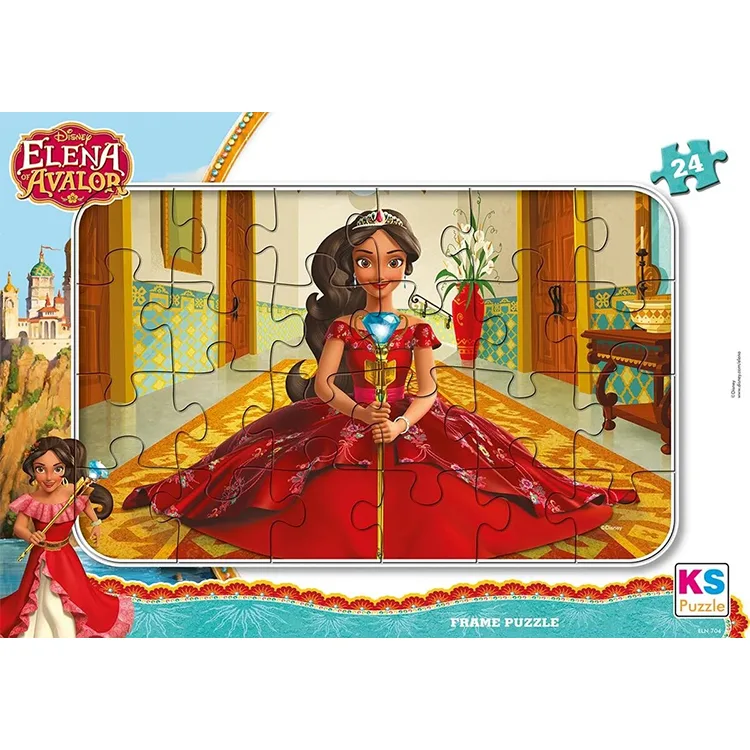KS GAMES ELN 704 DISNEY ELENA AVALOR FRAME YAPBOZ/PUZZLE 24 PARÇA 3+