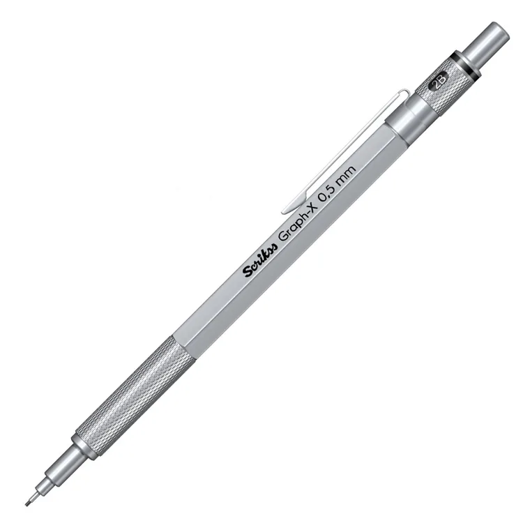 SCRIKSS GRAPH-X METAL 0.5MM VERSATİL KALEM SATEN GRİ