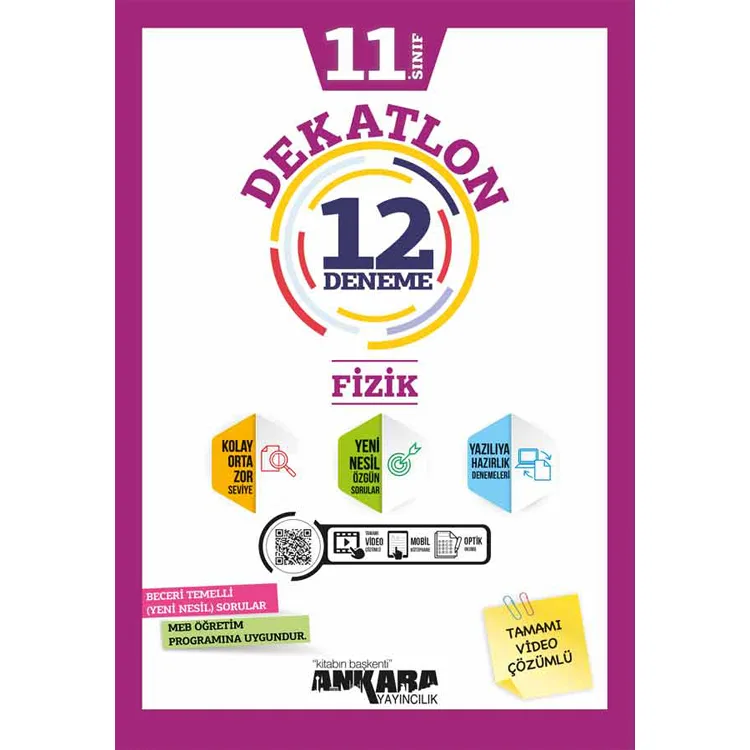 ANKARA 11.SINIF DEKATLON FİZİK 12 DENEME