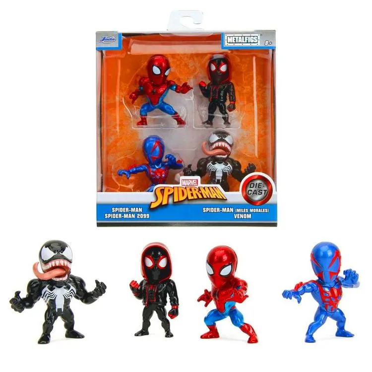 SİMBA JADA 3222015 MARVEL SPIDER-MAN (MILES MORALES) VENOM 4'LÜ METAL FİGÜR 8+