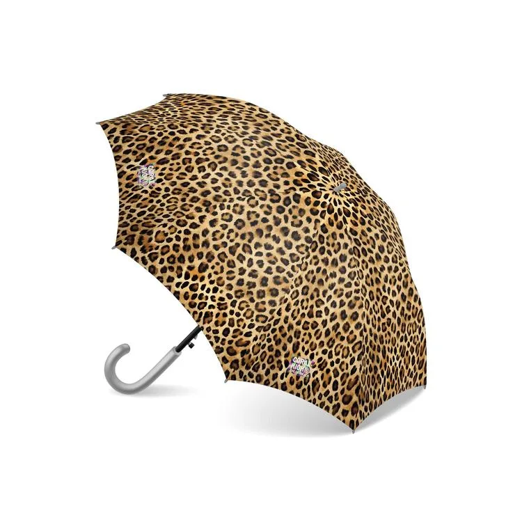 CORAL HIGH 12670 KIDS KAHVERENGİ LEOPAR DESENLİ ÇOCUK ŞEMSİYESİ