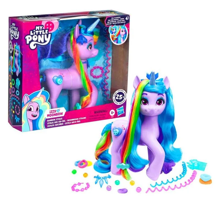 MY LITTLE PONY F8825 SESLİ IZZY MOONBOW GÖKKUŞAĞI STİLİ 4+