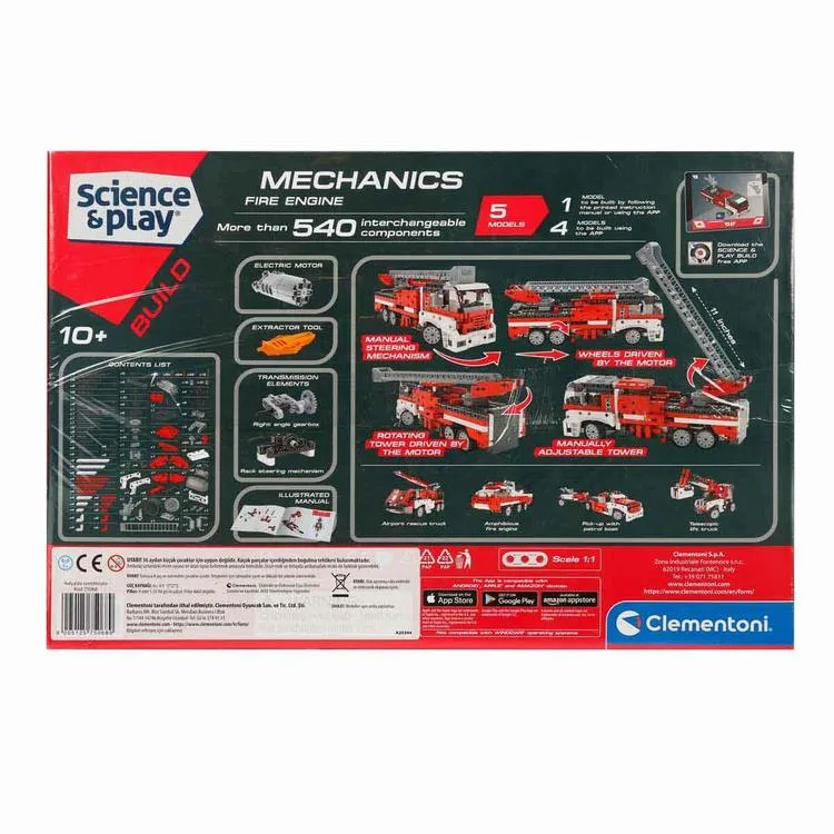 CLEMENTONI 75068 MEKANİK LABORATUVARI İTFAİYE ARACI