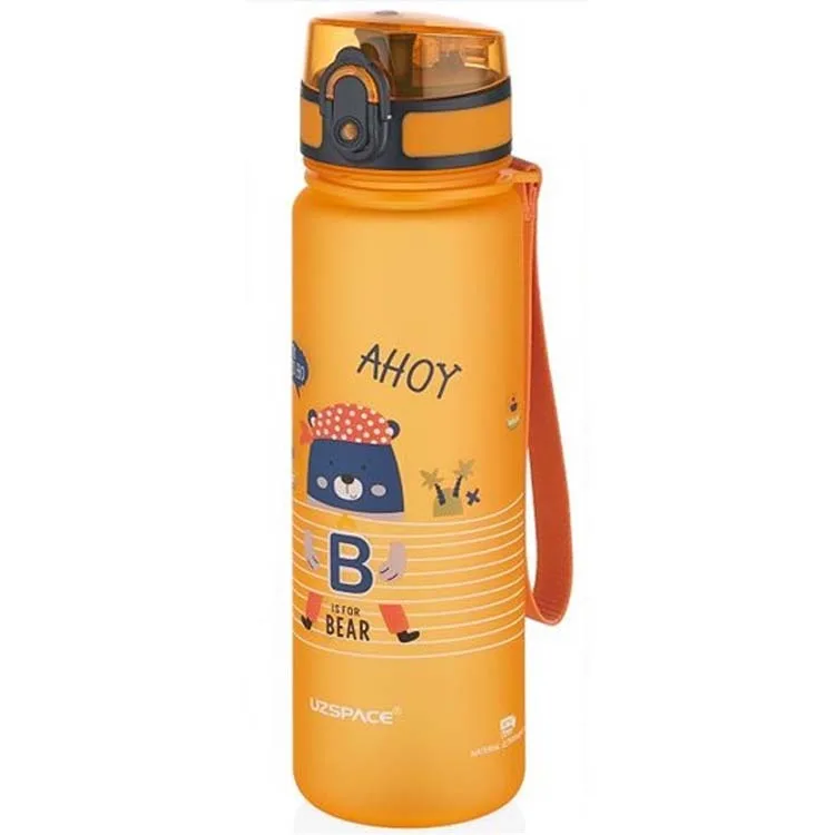 UZSPACE MATARA TRITAN SOFT TOUCH 3026 500 ML DYNAMIC ORANGE-BEAR