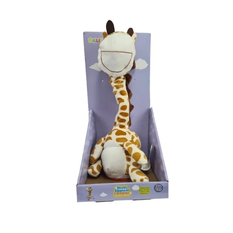 HALLEY PL50109 PELUŞ KONUŞAN PİLLİ ŞAŞKIN ZÜRAFA 40 CM - TEKLİ