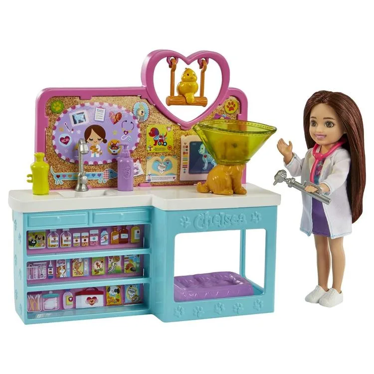 MATTEL HGT12 BARBIE CHELSEA VETERİNER OYUN SETİ 3+