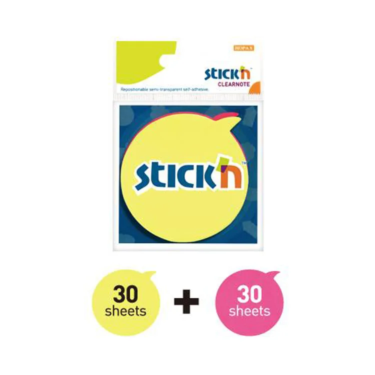 GIPTA STICKN 21137 76X76 KONUŞMA BALONLU YAPIŞKANLI NOTLUK NEON 60 YP.