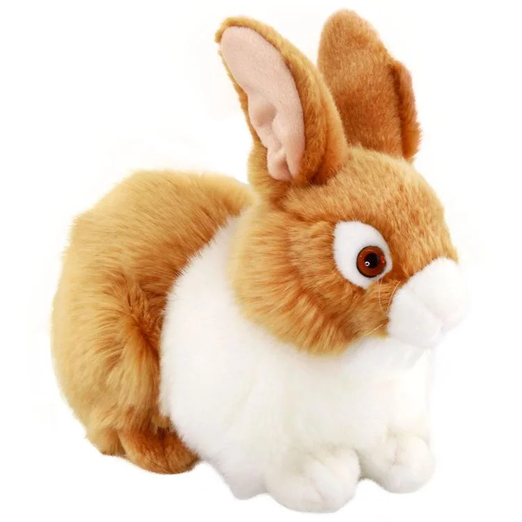 NECOTOYS ANIMALS OF THE WORLD 20875 AÇIK KAHVERENGİ TAVŞAN PELUŞ 23 CM