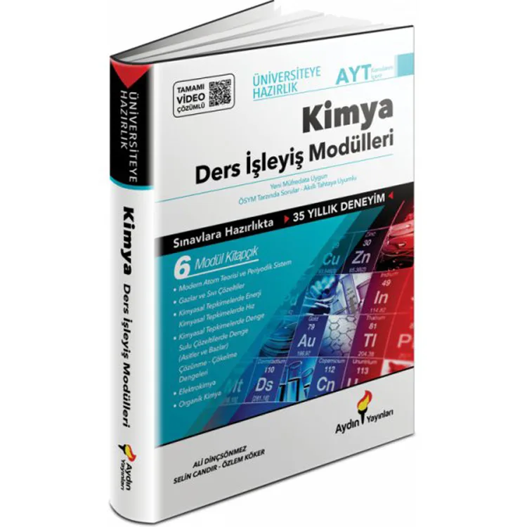 AYDIN ÜNİVERSİTEYE HAZIRLIK AYT KİMYA DERS İŞLEYİŞ MODÜLLERİ