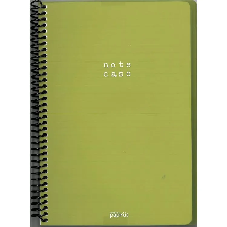 PAPİRÜS NOTE CASE PP. KAPAK SPİRALLİ 16X23 100YP. ÇİZGİLİ DEFTER