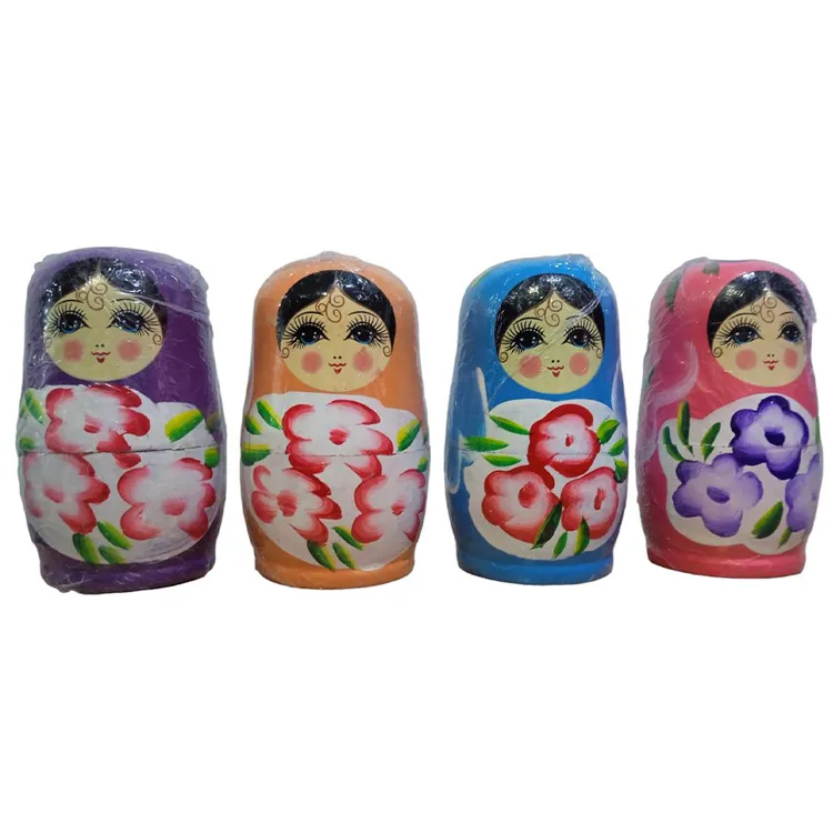 YLZ 1424-3 AHŞAP MATRUŞKA BEBEK BÜYÜK 7'Lİ