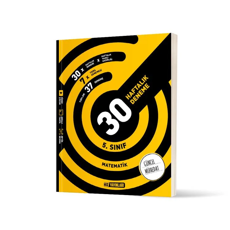 HIZ YAYINLARI 5. SINIF MATEMATİK 30 HAFTALIK DENEME