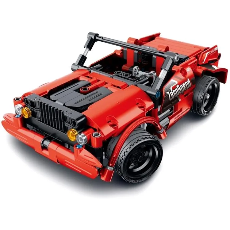 SUNMAN İM. MASTER NO.8025 UZAKTAN KUMANDALI R/C 2.4GHz SÜPER ARABA KIRMIZI 2IN1 LEGO YAPIM SETİ 351 PARÇA 6+