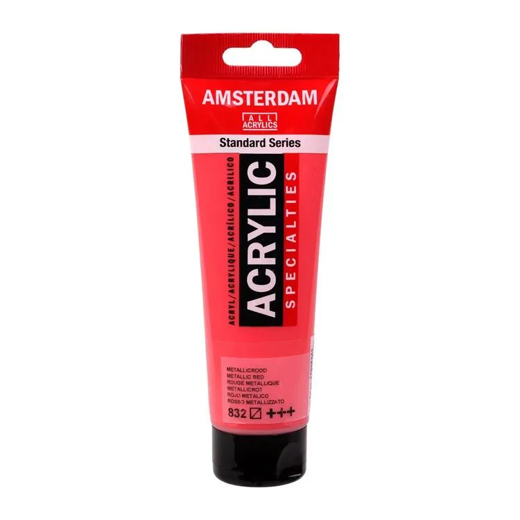 AMSTERDAM RT17098322 AKRİLİK BOYA 120 ML METALLIC RED
