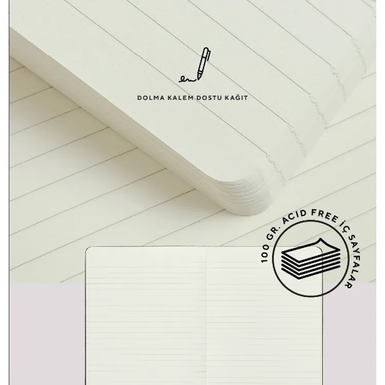 VICTORIA'S JOURNALS NOTE BENE 9247 PREMIUM NOTEBOOK SERT KAPAK A4 100gr.192 SYF. ÇİZGİLİ DEFTER PEMBE