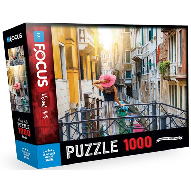 BLUE FOCUS BF289 GEZGİN KADIN PUZZLE YAPBOZ 48x66cm 1000 PARÇA