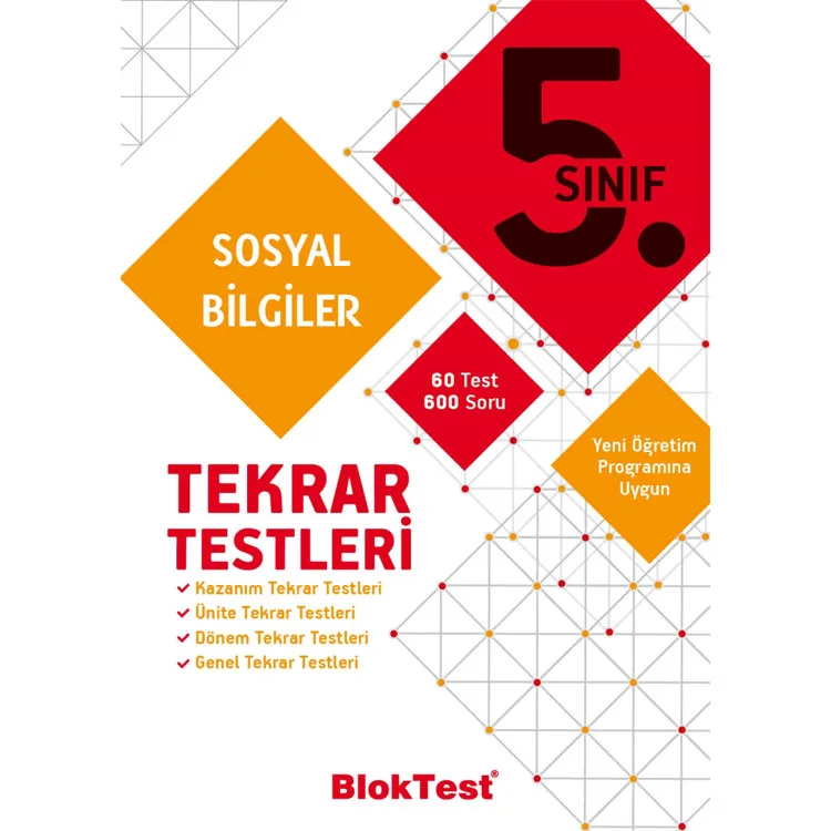 TUDEM 5. SINIF BLOKTEST SOSYAL BİLGİLER TEKRAR TESTLERİ