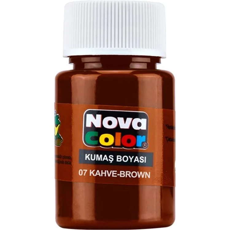 NOVA COLOR KAHVE 30 CC ŞİŞE KUMAŞ BOYASI