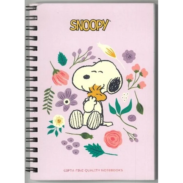 GIPTA SNOOPY A6 SPİRALLİ KARTON KAPAK 80 YP. ÇİZGİLİ NOT DEFTERİ - TEKLİ