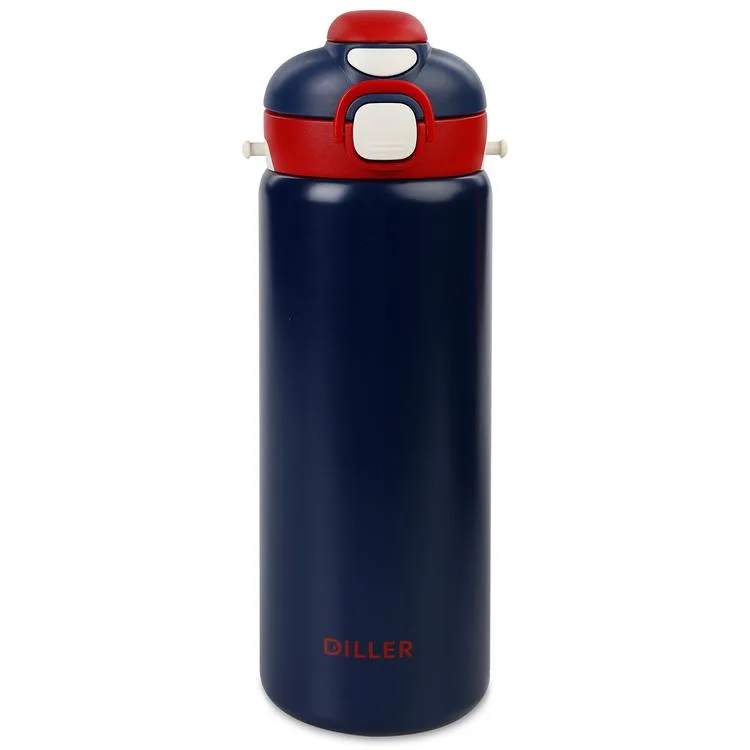 VAGONLİFE DILLER PASLANMAZ ÇELİK PİPETLİ/PİPETSİZ KULLANIM MATARA/TERMOS 9073 700ML BLUE