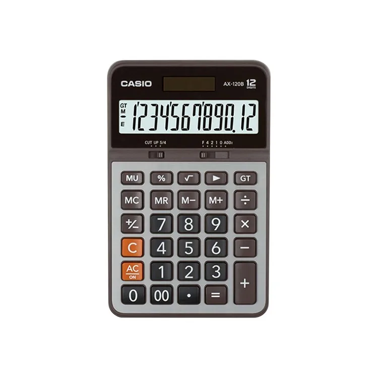 CASIO AX-120-B 12 HANE MASAÜSTÜ HESAP MAKİNESİ