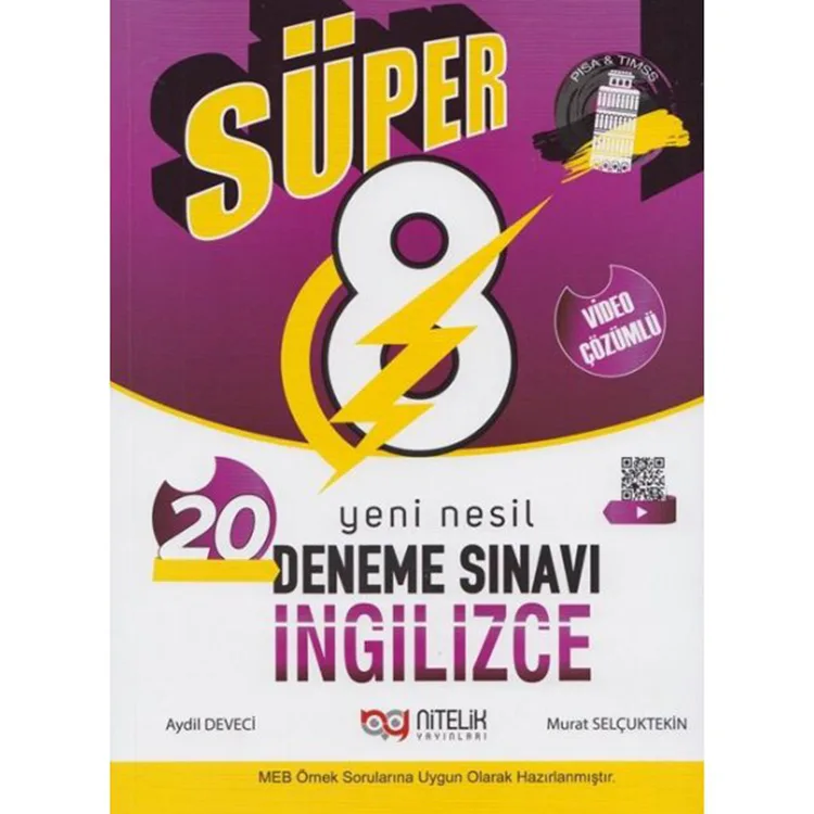NİTELİK 8. SINIF YENİ NESİL SÜPER İNGİLİZCE 20 DENEME SINAVI