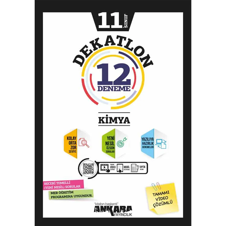 ANKARA 11.SINIF DEKATLON KİMYA 12 DENEME