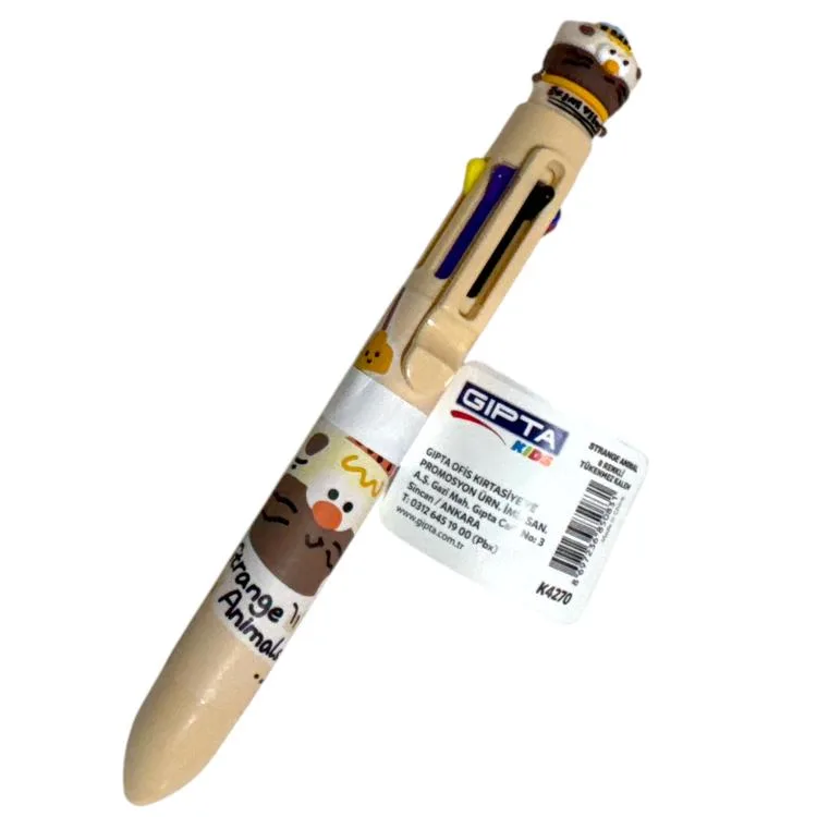 GIPTA K4270 8 RENK STRANGE ANIMALS TÜKENMEZ KALEM - TEKLİ