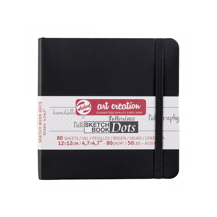 TALENS ART CREATION SKETCHBOOK 12X12 cm 140 gr. 80 YP. ESKİZ DEFTERİ SİYAH -9314004M