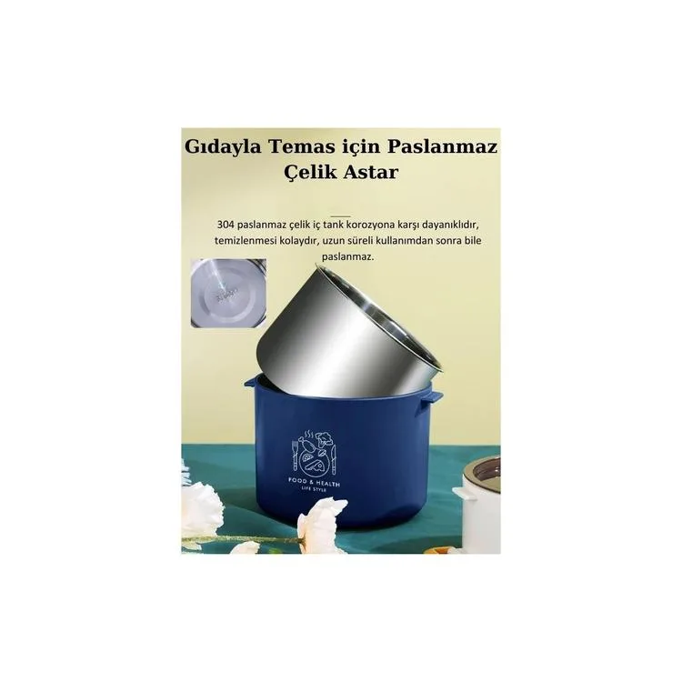 VAGONLİFE ÇELİK YEMEK KABI TEK BÖLMELİ 900 ML - LUNCH BOX XC-543