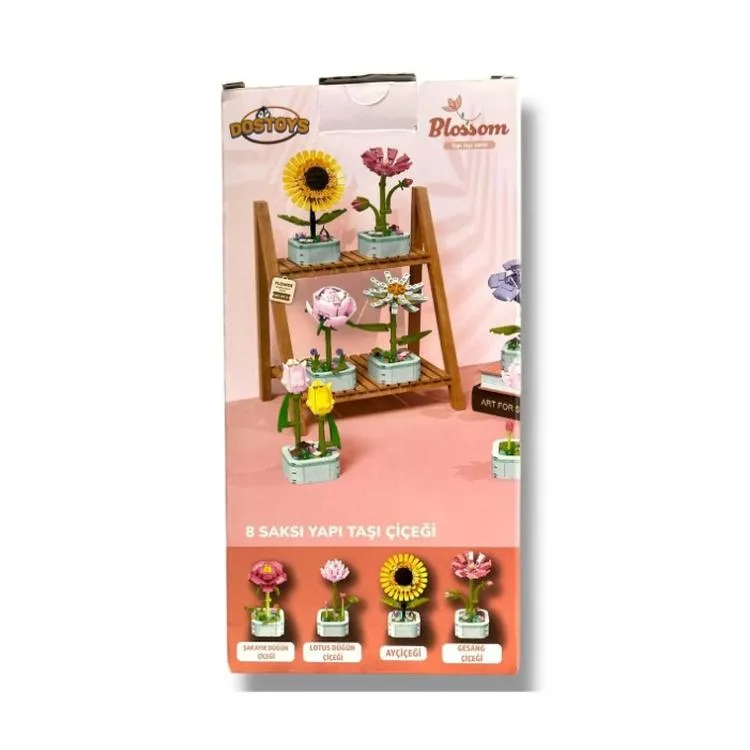 DOSTOYS 103-A8 BLOSSOM ÇİÇEK BLOK OYUNCAK LALE ZAMBAK