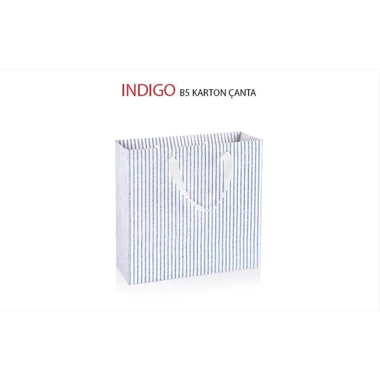 GIPTA B5 INDIGO HEDİYELİK KARTON ÇANTA BG28330